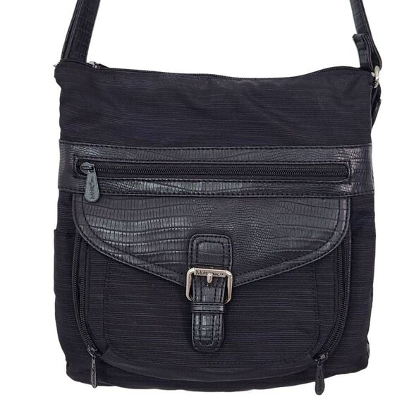 Multi Sac Black and Navy Crossbody Bag - Picture 1 of 12